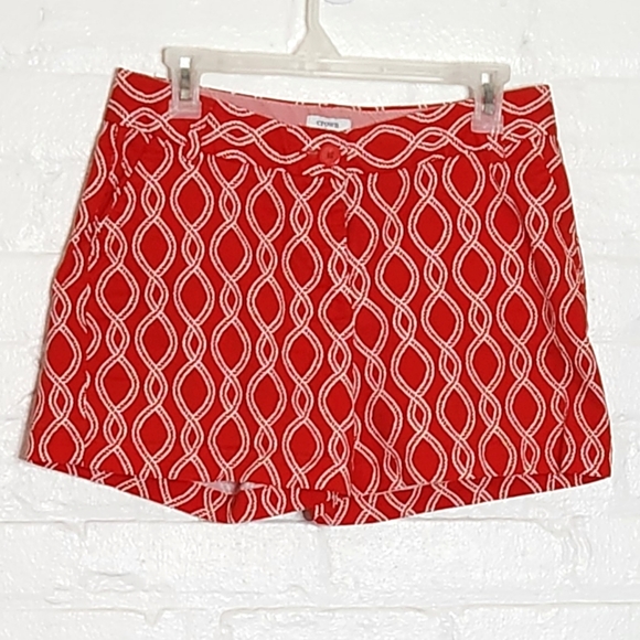crown & ivy Pants - Crown & Ivy "Caroline" Patterned Shorts